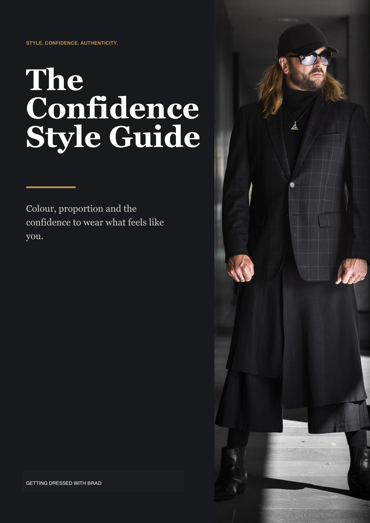 Cover of The Confidence Style Guide by Getting Dressed with Brad
